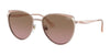Vogue VO4151S Sunglasses | Size 53 / Top Rose Gold/Matte Pink White №507514 / Pink Gradient Brown (2N 21.4%)
