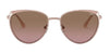 Vogue VO4151S Sunglasses | Size 53 / Top Rose Gold/Matte Pink White №507514 / Pink Gradient Brown (2N 21.4%)