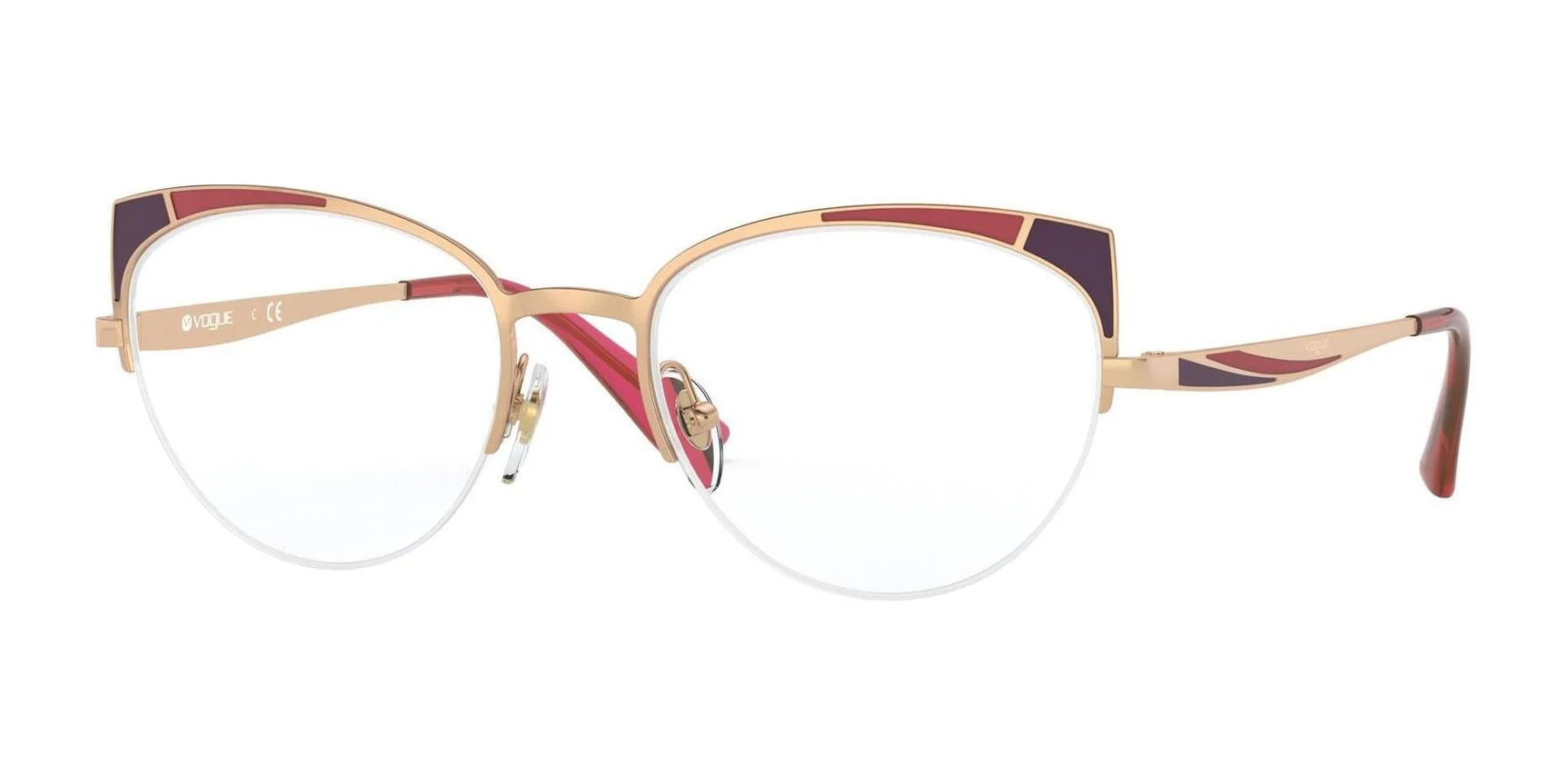 Vogue VO4153 Eyeglasses Top Matte Bordeaux / Rose Gold