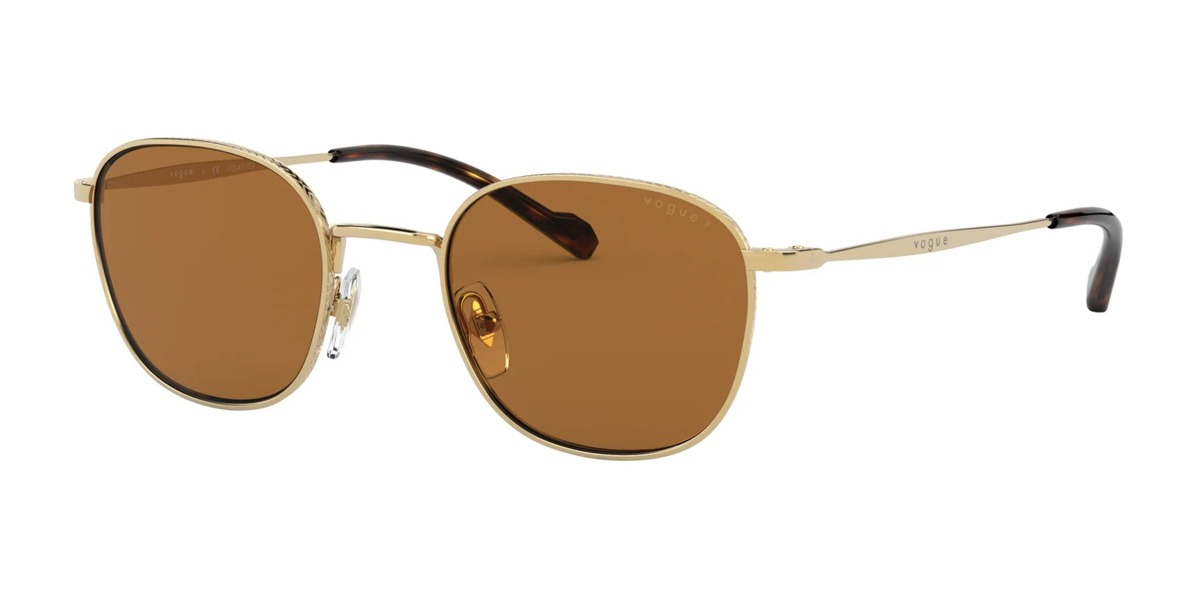 Vogue VO4173S Sunglasses Gold / Brown  (Polarized)