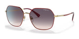 Vogue VO4198S Sunglasses Top Red / Gold / Pink Gradient Dark Grey