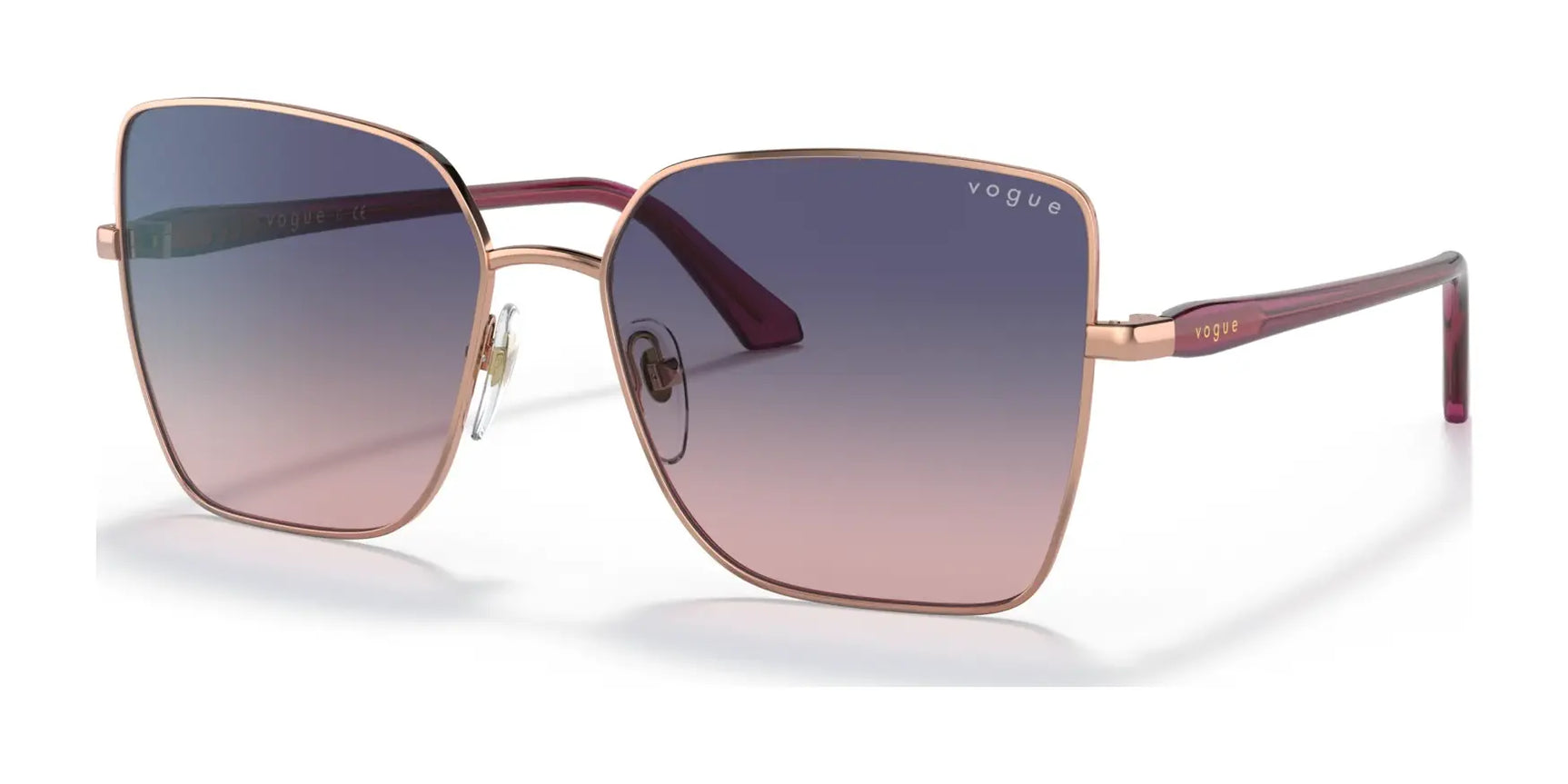 Vogue VO4199S Sunglasses Pink Gold / Pink Gradient Blue