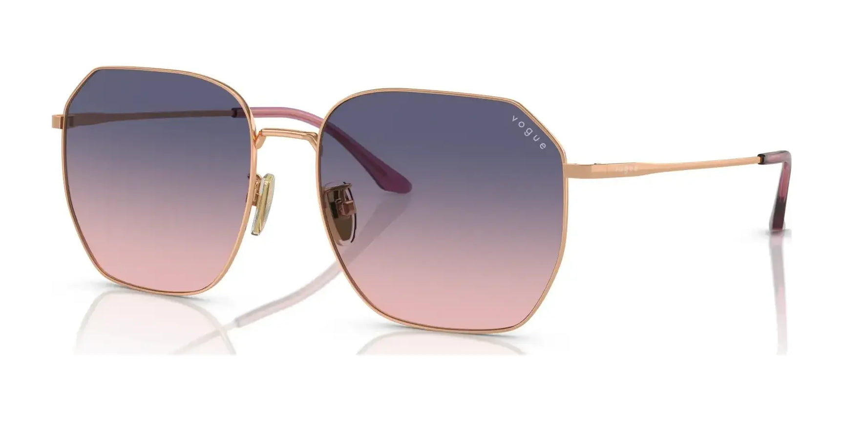 Vogue VO4215SD Sunglasses Rose Gold / Pink / Blue Gradient