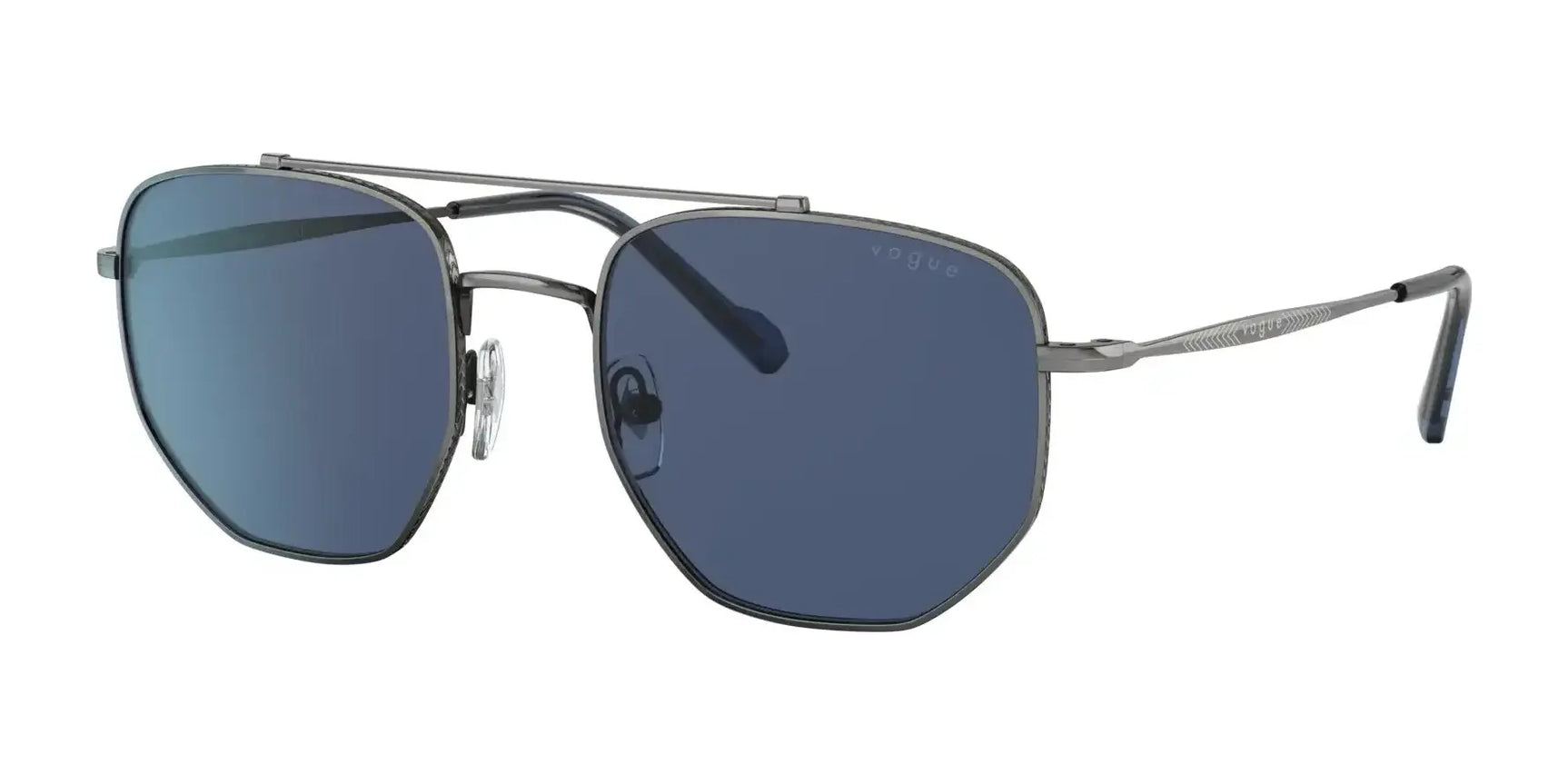 Vogue VO4220S Sunglasses Silver Antique / Dark Blue