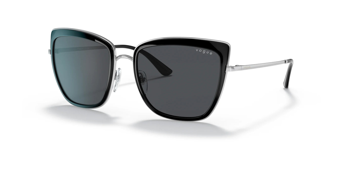 Vogue VO4223S Sunglasses Silver / Black / Dark Grey