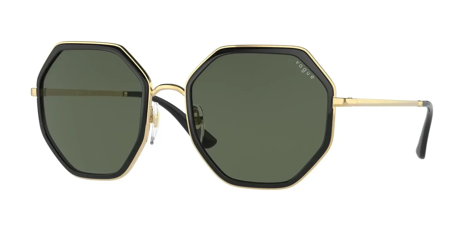 Vogue VO4224S Sunglasses Gold / Black / Dark Green