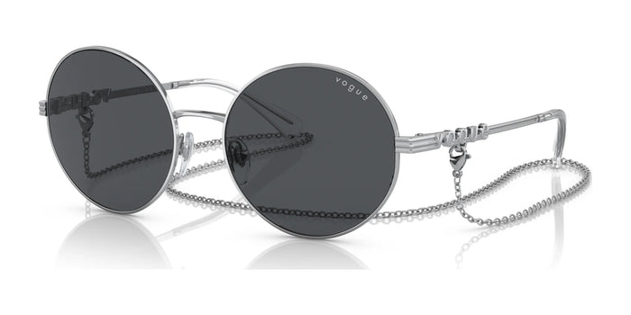 Vogue VO4227S Sunglasses | Size 53 / Silver №323/87 / Dark Grey (3N 9.3%)
