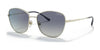 Vogue VO4232S Sunglasses | Size 53 / Pale Gold №848/4L / Grey Gradient Dark Blue (2N 25%)