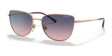 Vogue VO4233S Sunglasses Rose Gold / Pink Gradient Blue