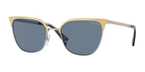 Vogue VO4248S Sunglasses Top Gold / Silver / Dark Blue (Polarized)