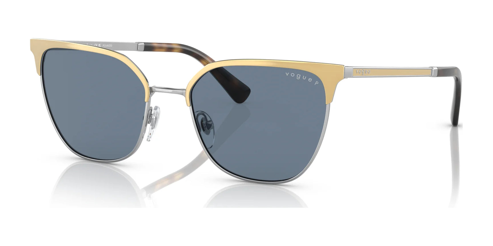 Vogue VO4248S Sunglasses Top Gold / Silver / Dark Blue (Polarized)