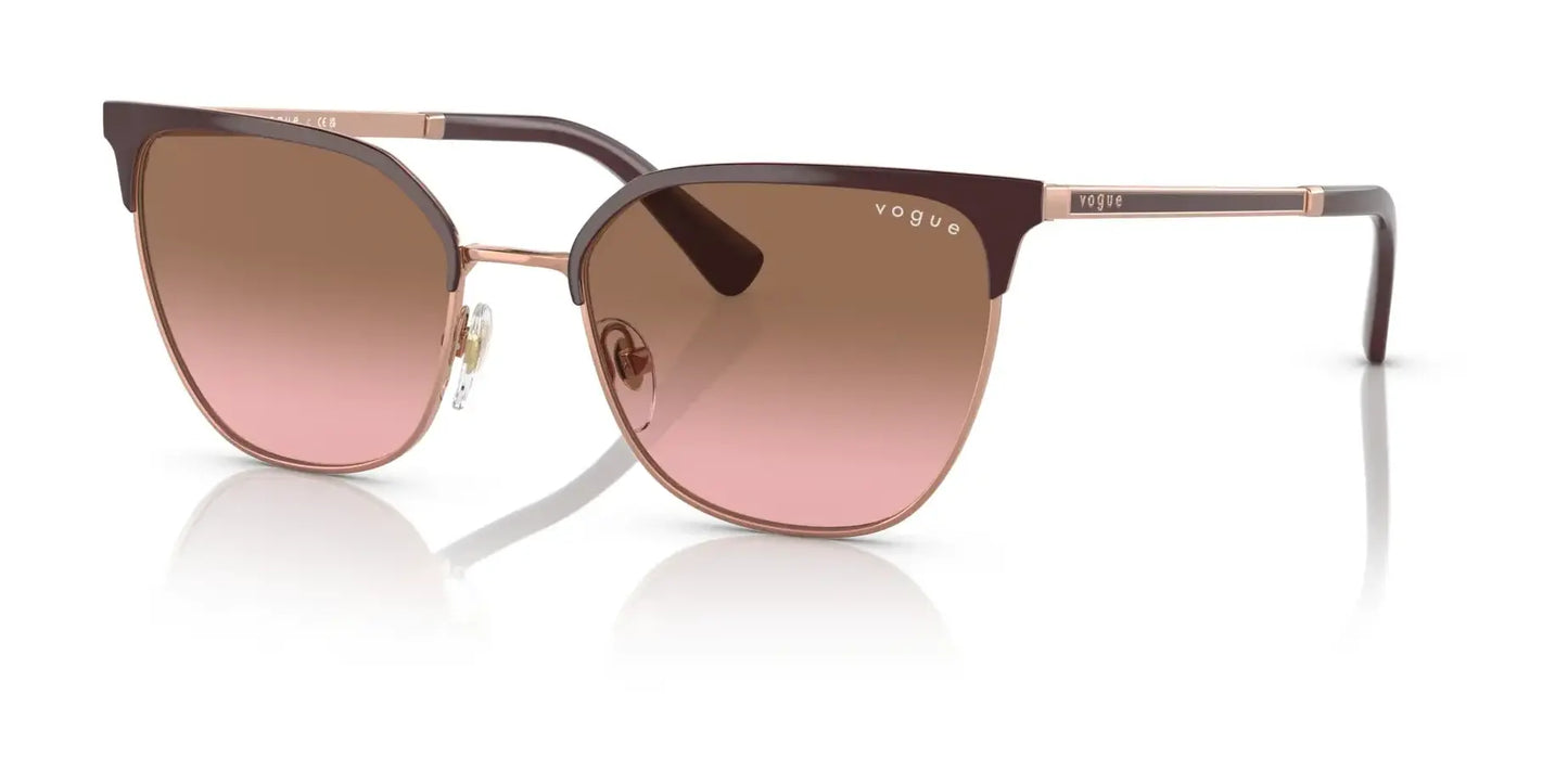 Vogue VO4248S Sunglasses Top Bordeaux / Rose Gold / Pink Gradient Brown