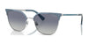 Vogue VO4248S Sunglasses | Size 53 / Top Brushed Azure/Silver / Blue Gradient (2N 25%) №51774L
