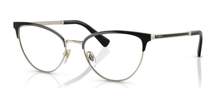 Vogue VO4250 Eyeglasses | Size 53 / Top Black / Pale Gold №352