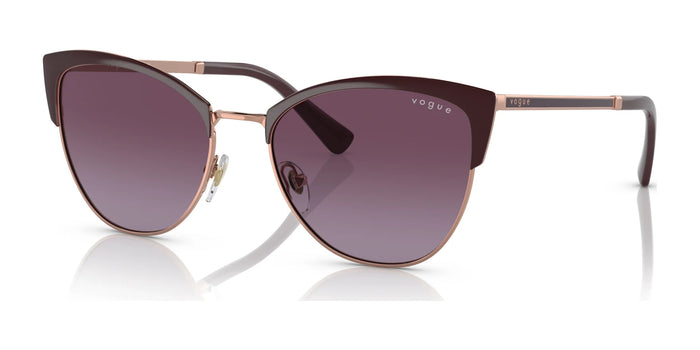 Vogue VO4251S Sunglasses | Size 55 / Top Bordeaux / Rose Gold №51708H / Gradient Violet (2N 20%)