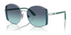 Vogue VO4267S Sunglasses | Size 53 / Silver / Azure Gradient Dark Blue (2N 22.2%) №323/4S