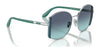Vogue VO4267S Sunglasses | Size 53 / Silver / Grey Gradient Violet (Polarized) (2P 24.5%) №323/8J
