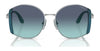 Vogue VO4267S Sunglasses | Size 53 / Silver / Grey Gradient Violet (Polarized) (2P 24.5%) №323/8J