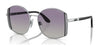Vogue VO4267S Sunglasses | Size 53 / Silver / Grey Gradient Violet (Polarized) (2P 24.5%) №323/8J