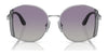 Vogue VO4267S Sunglasses | Size 53 / Silver / Grey Gradient Violet (Polarized) (2P 24.5%) №323/8J