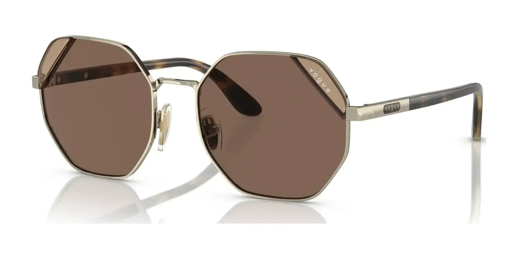 Vogue VO4268S Sunglasses Pale Gold / Dark Brown