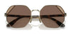 Vogue VO4268S Sunglasses | Size 55 / Pale Gold №848/73 / Dark Brown (3N 9%)