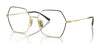 Vogue VO4297T Eyeglasses | Size 53 / Top Black/Light Gold №5195