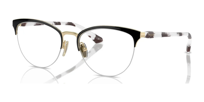 Vogue VO4304 Eyeglasses / Top Black / Pale Gold №352 / Size 51
