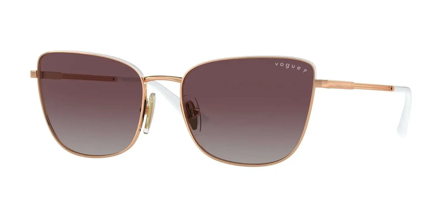 Vogue VO4308S Sunglasses Rose Gold / Top White / Grey Gradient Violet Polarized
