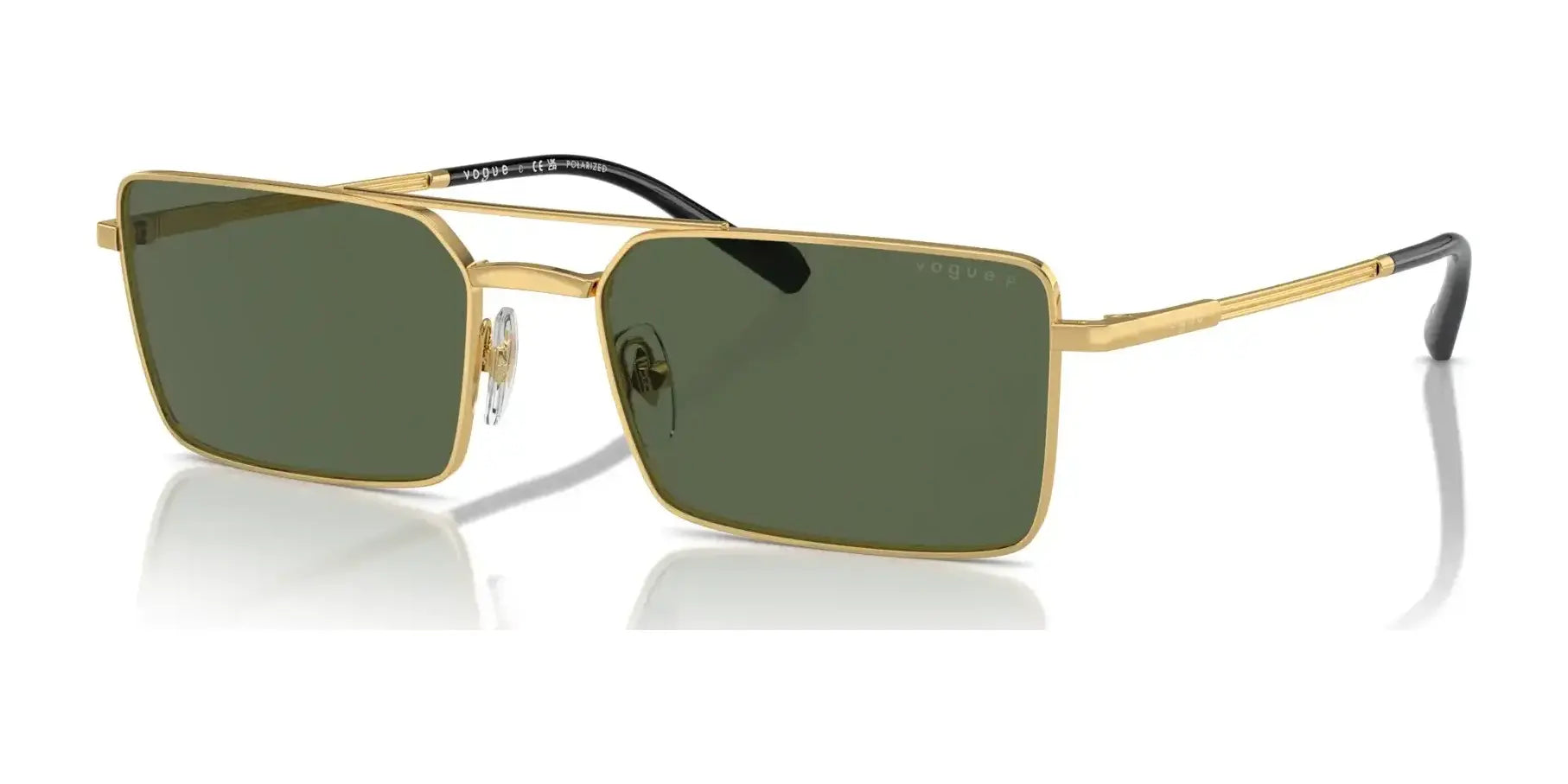 Vogue VO4309S Sunglasses Gold / Dark Green Polarized