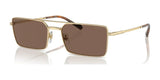 Vogue VO4309S Sunglasses Pale Gold / Dark Brown