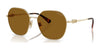 Vogue VO4318SB Sunglasses | Size 55 / Pale Gold / Dark Brown (Polarized) (3P 13.4%) №848/83