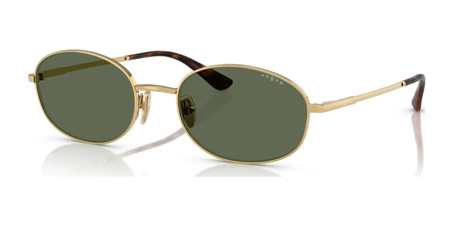 Vogue VO4323S Sunglasses Gold / Dark Green