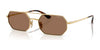 Vogue VO4329S Sunglasses | Size 55 / Gold / Dark Brown (3N 9%) №280/73
