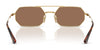 Vogue VO4329S Sunglasses | Size 55 / Light Violet / Pink Flash Silver (Polarized) (3P 11%) №5149LB