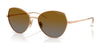 Vogue VO4330S Sunglasses | Size 56 / Rose Gold / Grey Gradient Brown (Polarized) (3P 14%) №5152T5