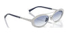 Vogue VO4348SB Sunglasses | Size 54 / Silver / Clear Gradient Blue (1N 49%) №323/19