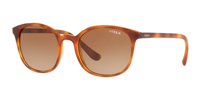 Vogue VO5051S Sunglasses | Size 52 / Yellow Havana №279313 / Brown Gradient (2N 25.5%)