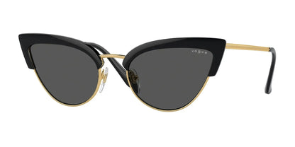 Vogue VO5212S Sunglasses Top Black / Gold / Dark Grey