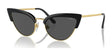 Vogue VO5212S Sunglasses Top Black / Gold / Dark Grey