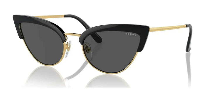 Vogue VO5212S Sunglasses | Size 55 / Top Black / Gold №W44/87 / Dark Grey (3N 11%)
