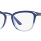 Transparent Azure Gradient Blue №2641