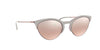 Vogue VO5287S Sunglasses / Top Grey / Transparent Pink №27587E / Pink Mirror Gradient Silver (1N 44.5%) / Size 54