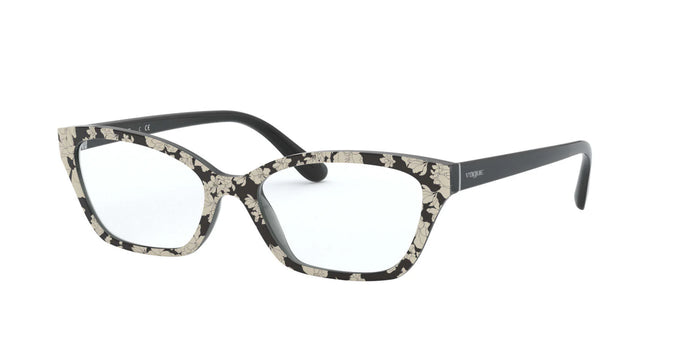 Vogue VO5289 Eyeglasses / Top Black Texture Beige / Grey №2768 / Size 53