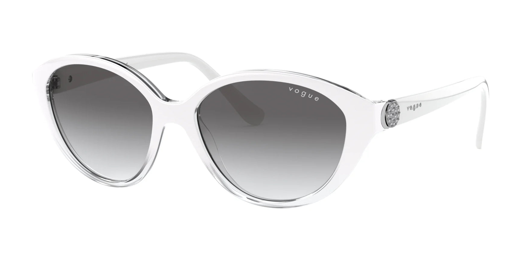 Vogue VO5308SB Sunglasses White Gradient Transparent / Grey Gradient
