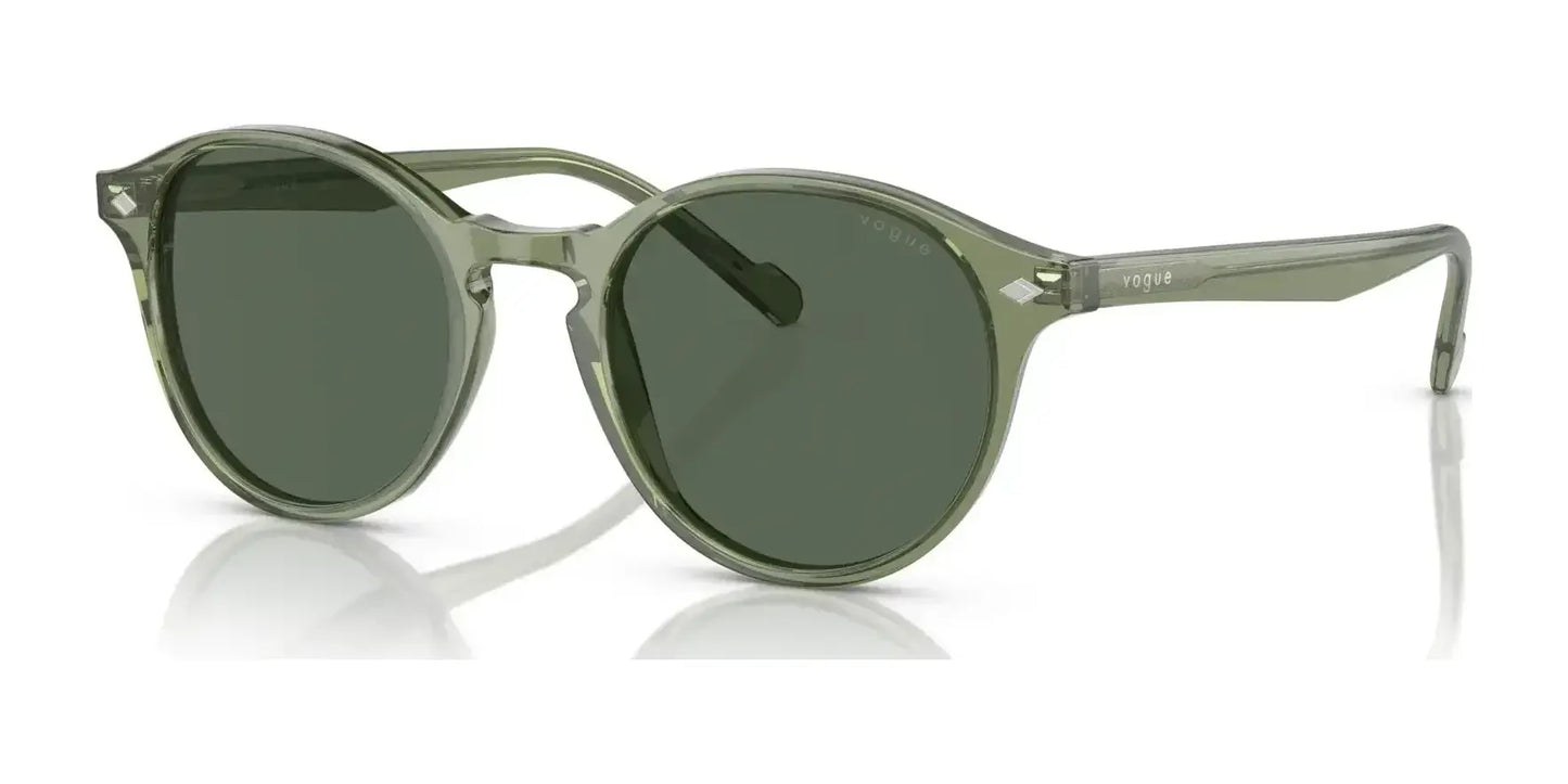 Vogue VO5327S Sunglasses Transparent Green / Dark Green