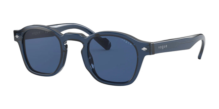 Vogue VO5329S Sunglasses | Size 48 / Transparent Blue №276080 / Dark Blue (3N 15.2%)