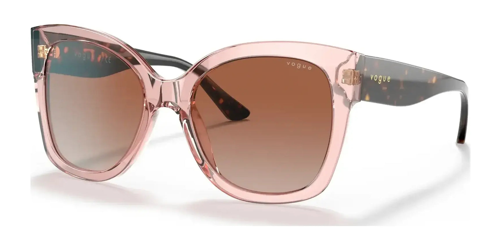 Vogue VO5338S Sunglasses Pink Transparent / Brown Gradient