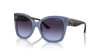 Vogue VO5338S Sunglasses Transparent Blue / Violet Gradient Dark Grey