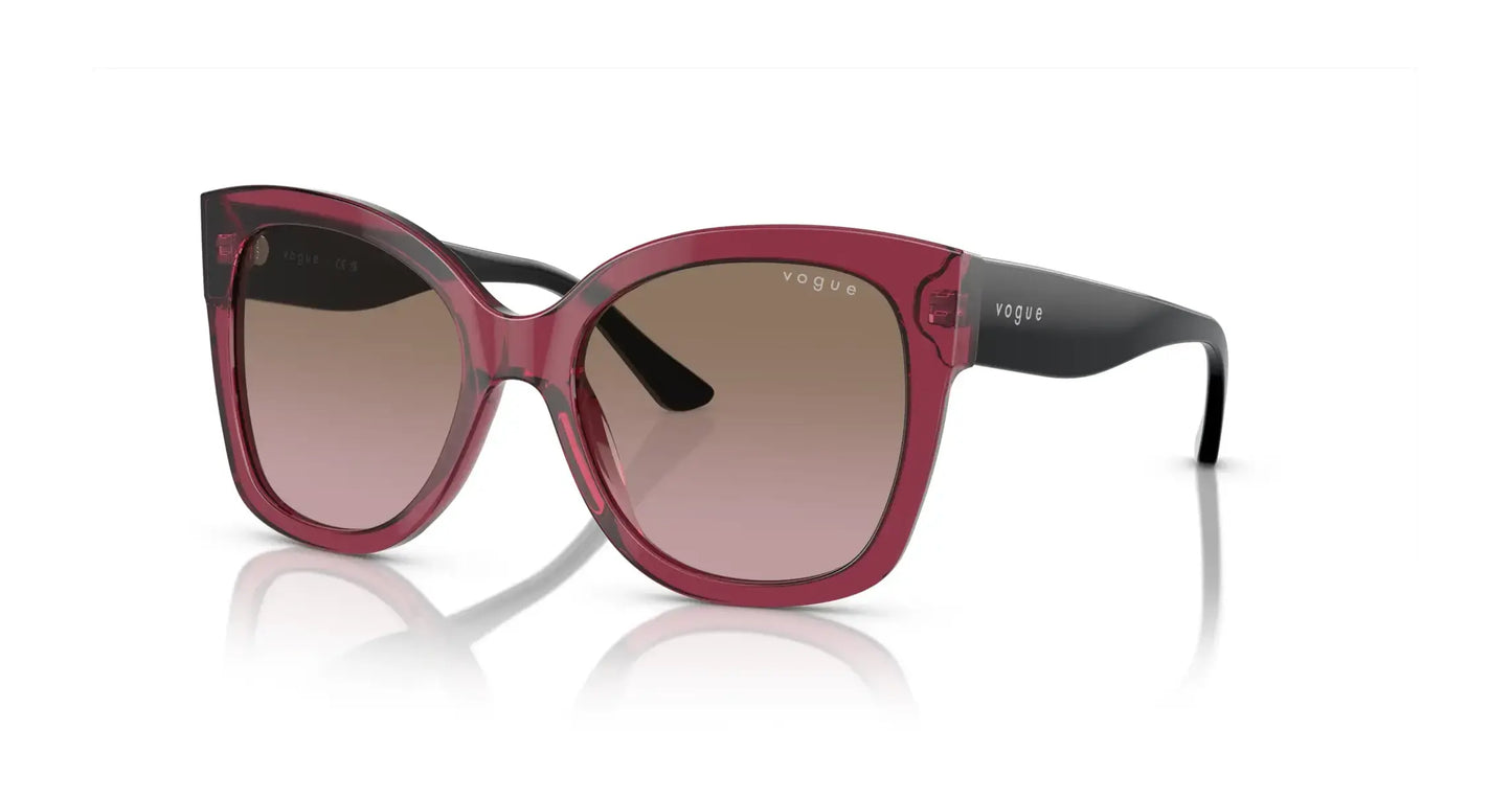 Vogue VO5338S Sunglasses Transparent Cherry / Violet Gradient Brown